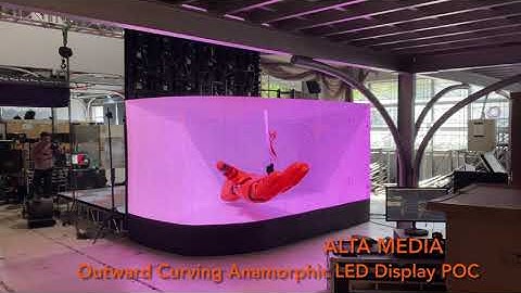 [ALTA MEDIA] OUTWARD CURVING ANAMORPHIC LED DISPLAY POC