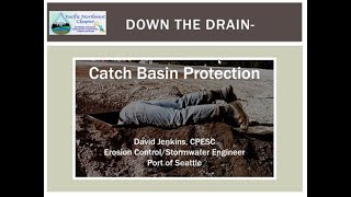 Down the Drain Catch Basin Protection #ieca #erosion #cescl