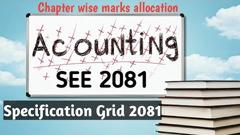 Account||SEE New Specification Grid 2081 with Model Question, CDC ||Chapter wise Marks Allocation||