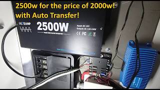 Olteanp 2500W vs 2000W Inverter ATS Install in Mini Camper/RV – Pass Through Wiring & AC Demo