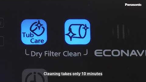 Panasonic Front Load Washers Maintenance - Dry Filter Clean