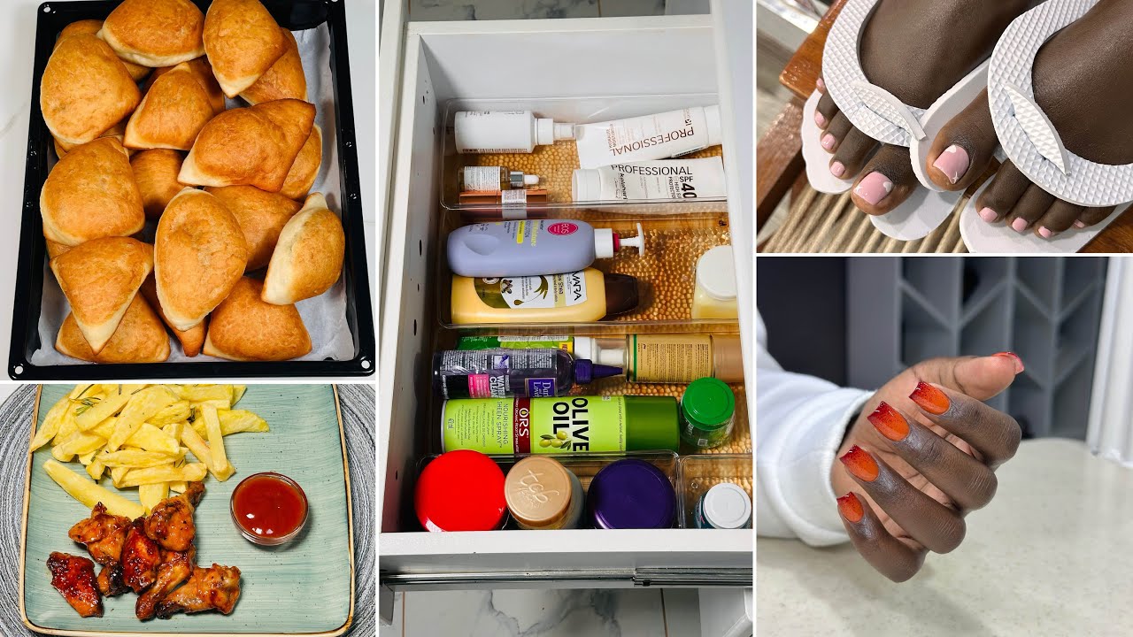 Weekly Vlog | Family Dinner|Fried Wings|Mahamri & More|Dressing Table Reorganizing|Salon|Nails