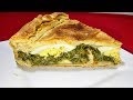 Tarta de acelgas o espinaca  tipo pascualina con hojaldre rápido