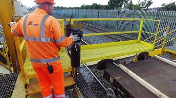 CEMEX Railway Sleeper Factory   Winch operated loading platform