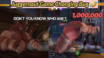 Juggernaut got the best game-changing bug. Well done, Kabam!