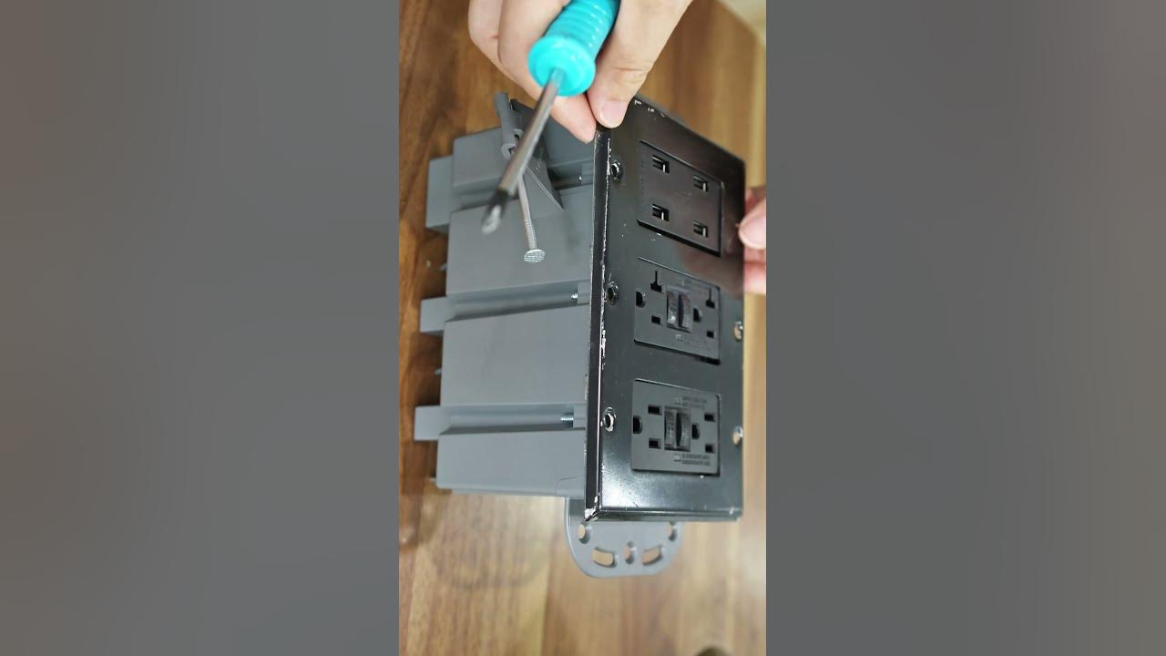 How to install GFCI and cover into electrical box YouTube