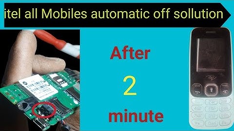 Itel ace 2n automatic 2minute switch off problem|| itel ace 2n auto off sollution