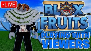 LIVE BLOX FRUITS LEVIATHAN HUNTING/KITSUNE SHRINE WITH VIEWERS! WINTER UPDATE + BLOX FRUIT GIVEAWAY