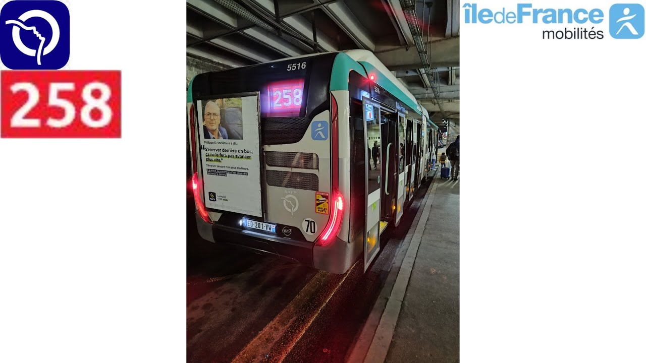 [RATP] Ligne 258 en Urbanway 18 Hybride / Line 258 by Urbanway 18 ...