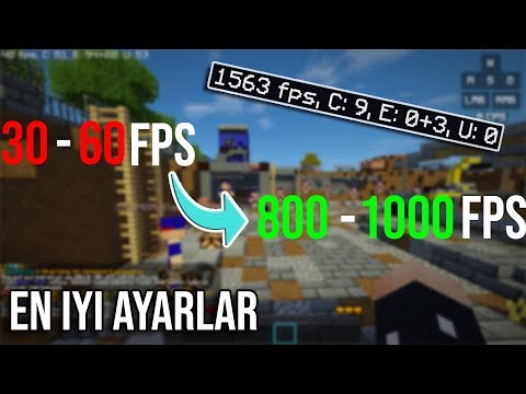 FPS YÜKSELTME - EN İYİ MİNECRAFT FPS AYARLARI!