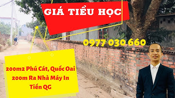 Đất nền Hòa Lạc| 200m2 Thôn 5 Phú Cát| trantrinhbđs