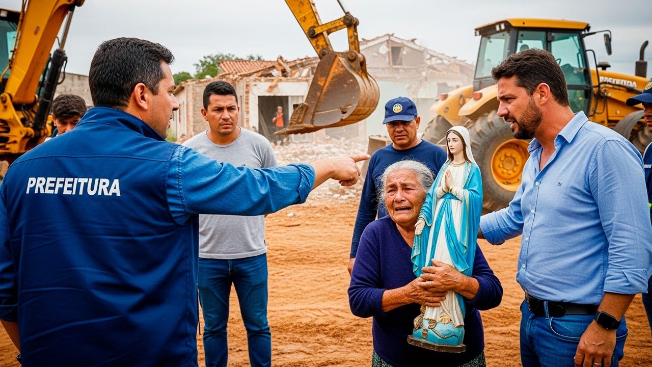 QUISERAM TOMAR MINHA TERRA  E QUEBRAR IMAGEM DE NOSSA SENHORA … MAS NÃO IMAGINAVAM A FORÇA DA SANTA
