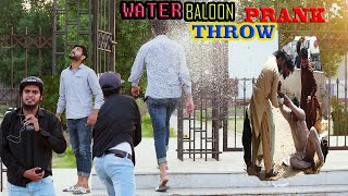 Throwing Water Balloons with twist | Throwing Water Balloons Prank |gujranwala boy