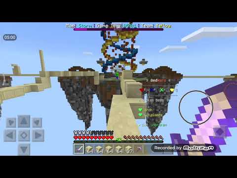 Minecraft Bedwars პირველი მოგება ვიდეოზე!!!