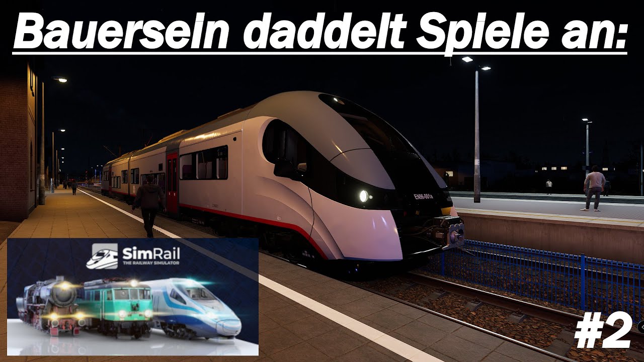 Bauersein daddelt an | Sim Rail | Polen | Personenzug | Nachtfahrt | Tech-Demo | Teil 2