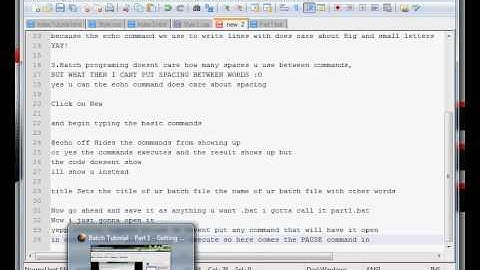 Batch Tutorial - Part 2 - Basic commands