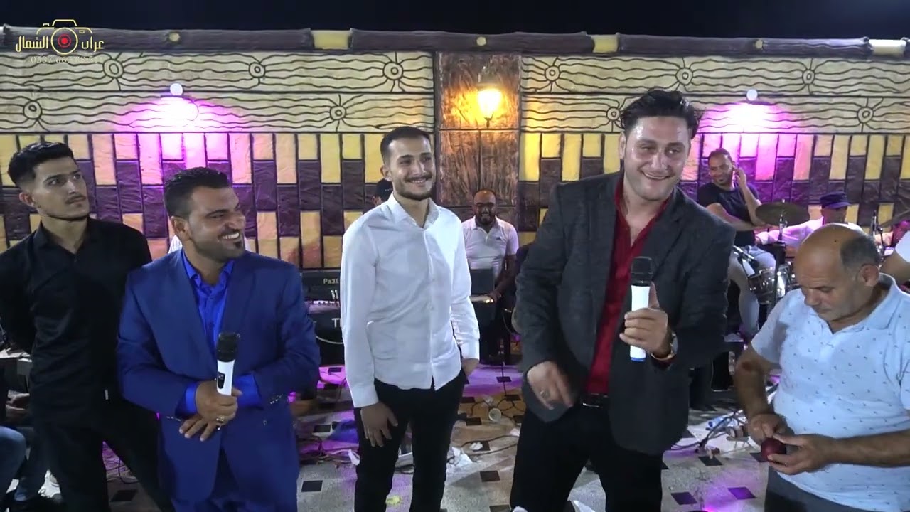 مهرجان عشيرة شمر..العريس مناف عادل النهار احيا الحفل الفنان حمود الغريب والفنان خالد الابراهيم ج 4