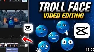 Trending Blue Emoji Troll face VideoEditing In Capcut |Capcut Troll Face Edit| Trollface Editing screenshot 5
