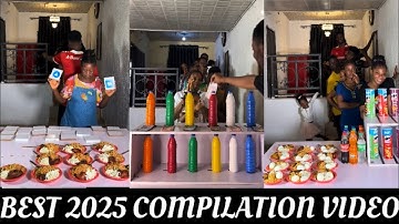 BEST OF 2025 COMPILATION VIDEO - BOTTLE COLOR MATCHING CHALLENGE- FAMILY GAME  EDITION 