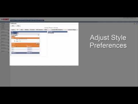 How to Set User Interface Preferences in Exact Synergy