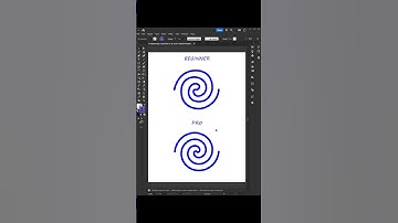 BEGINNER vs PRO | Spiral Line Trick in Illustrator #shorts