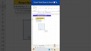 Count Rows Instantly in Excel 🔢✅