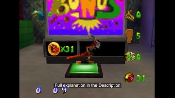 Gex 3: Consistent N64 Wrong Warp Setup (Without Cutscene Preload)