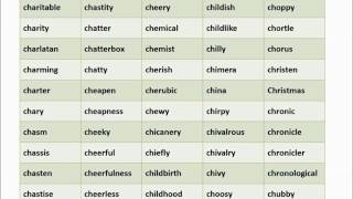 Dictionary polysyllabic words pronounced (C)