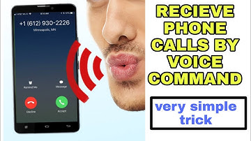 How to receive call by voice command | receive call without touching phone |