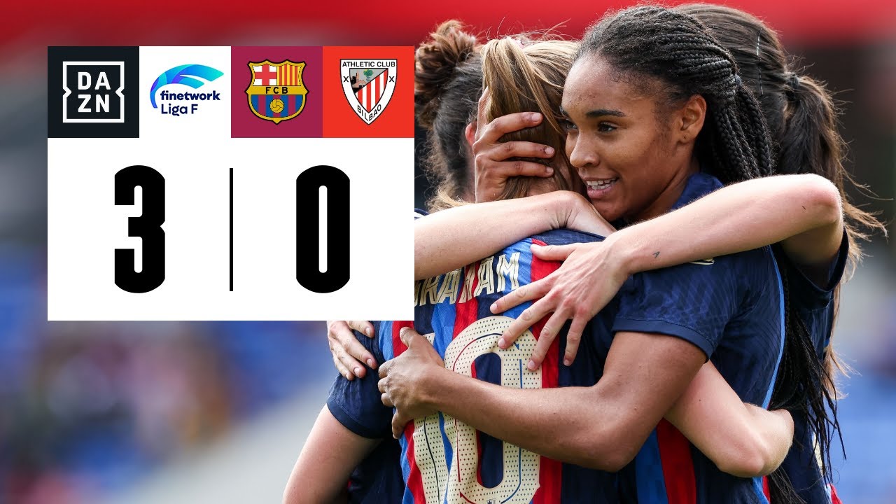 Barcelona arrasa Athletic Bilbao por 8 a 0 no Espanhol Feminino e