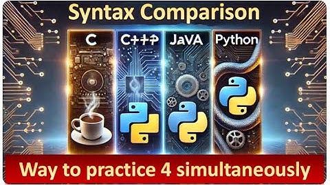 Syntax Comparison: C, C++, Java & Python | Practical Guide to Practice 4 Languages Simultaneously
