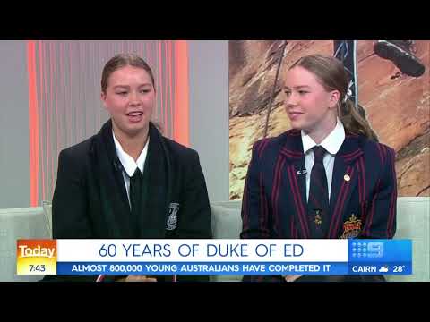 Duke of Ed Gold Award Holders on Channel 9 Today Show