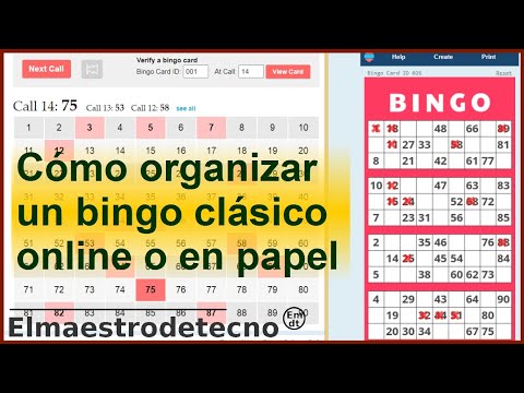 Organizando un Juego Bingo