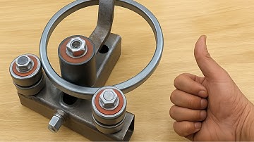 Billions Of Welders Don’t Know This Genius DIY Pipe Bender! | 3-Roller Bending Tool
