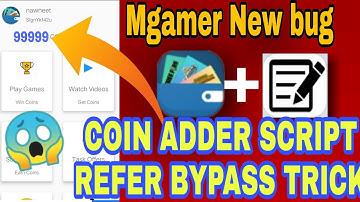 Mgamer mod app coin adder script | Mgamer app Unlimited refer