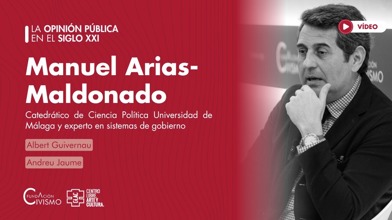 «Opinión Pública en el Siglo XXI» con Manuel Arias-Maldonado, catedrático Ciencia Política de la UM