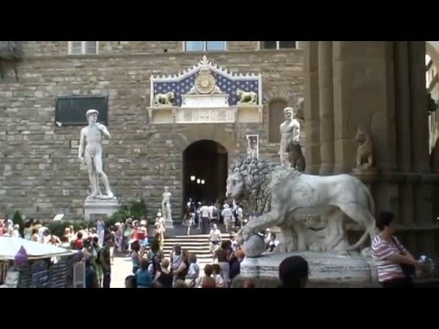 Wideo: Piazza della Signoria we Florencji, Włochy