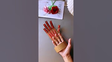 DIY Robotic Hand Using Cardboard | Simple STEM Project for Kids!   #DIYroboticHand #cardboardcraft