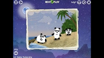 3 панды 2 ЧАСТЬ(ночь).Игра мультфильм для ДЕТЕЙ!