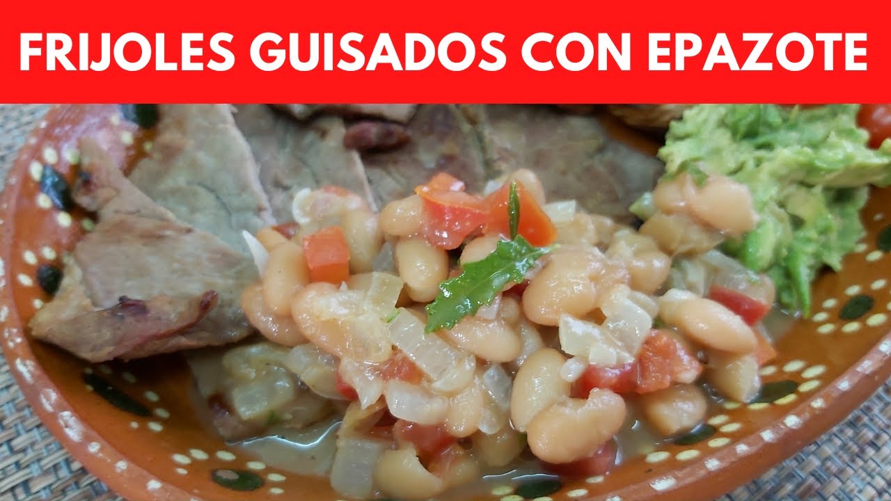 Frijoles guisados con epazote (paico). RecetasdeLuzMa YouTube