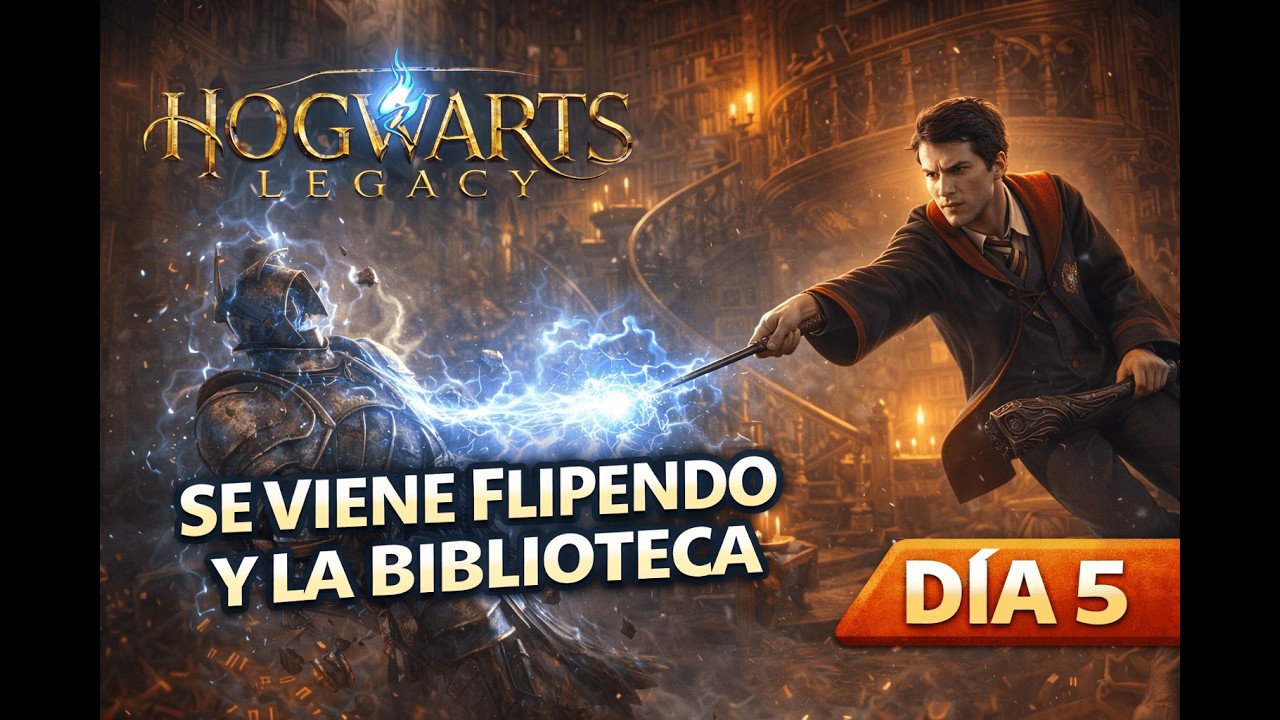 Hogwarts Legacy | Se Viene Flipendo y la Biblioteca 📚✨ | Día 5