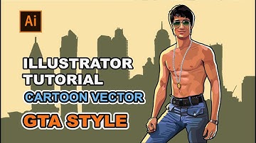How to make cartoon GTA style I  Adobe Illustrator Tutorial