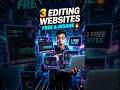 3 "Illegal" Websites Every Editor Needs 💀 #shorts