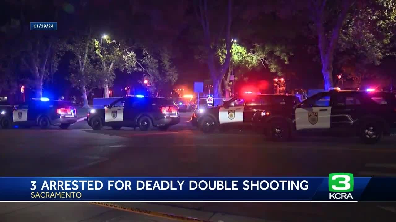 Sacramento police arrest 3 after 2024 deadly double shooting - YouTube