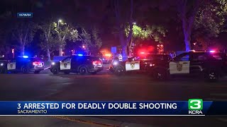 Sacramento police arrest 3 after 2024 deadly double shooting
