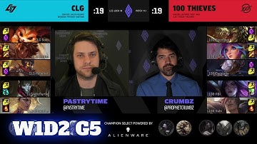 CLG vs 100 Thieves | Day 2 LCS Lock In 2021 Groups | CLG vs 100