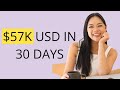 How i made 57k in 30 days