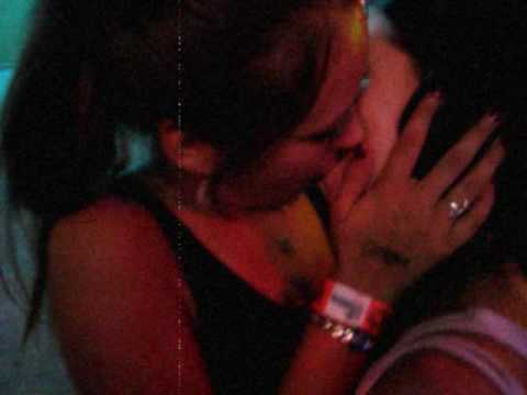 Ladies mexican and black girl making out girl