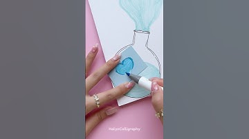 Creative DIY Front Page Idea | Art 💙 #shorts #halyncalligraphy #frontpage