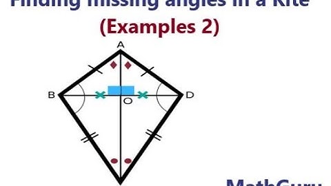 How to find the missing angles in a Kite | Properties of a Kite | Geometry | Example 2